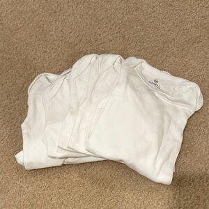 The Honest Company White Long-Sleeve Baby Bodysuits - 5 Pack